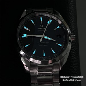 VSF A8500 Seamaster 41mm AQUA TERRA 150M Blue Textured Dial SS Bracelet - Image 8