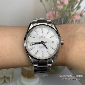 VSF A8500 Seamaster 41mm AQUA TERRA 150M White Textured Dial YG Hand SS Bracelet - Image 4