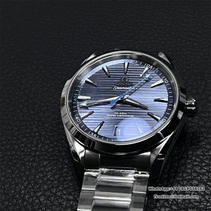 VSF A8900 Seamaster 41mm AQUA TERRA 150M Blue Dial Blue Hand SS Bracelet - Image 9