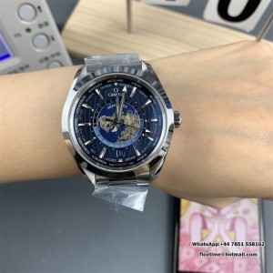 VSF A8938 Seamaster 43mm AQUA TERRA 150M Worldtimer Blue Dial SS Bracelet - Image 9
