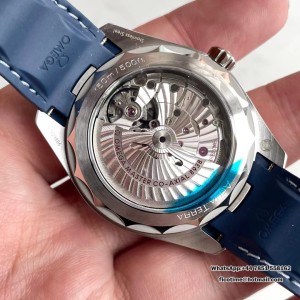 VSF A8938 Seamaster 43mm AQUA TERRA 150M Worldtimer Blue Dial Blue Rubber Strap - Image 5