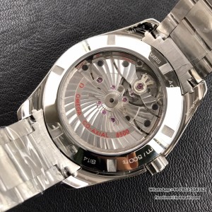 VSF A8500 Seamaster 41mm AQUA TERRA 150M Blue Textured Dial YG Hand SS Bracelet - Image 8