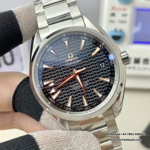 VSF A8500 Seamaster 41mm AQUA TERRA 150M Black Textured Dial YG Hand SS Bracelet - Image 5