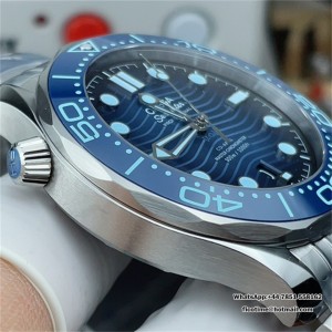 VSF A8808 Seamaster Diver 300M 42mm Summer Blue Dial SS Bracelet VSF A8800 42mm  SS Bracelet VSF - Image 4
