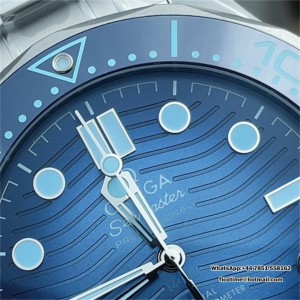 VSF A8808 Seamaster Diver 300M 42mm Summer Blue Dial SS Bracelet VSF A8800 42mm  SS Bracelet VSF - Image 6