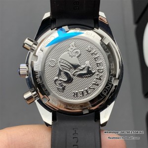 HRF A7750 Speedmaster 40mm Racing Master Grey/Black Dial Black Rubber Strap - Image 3