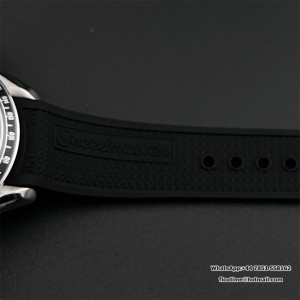 HRF A7750 Speedmaster 40mm Racing Master Black/White Dial Black Rubber Strap - Image 3