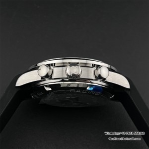 HRF A7750 Speedmaster 40mm Racing Master Black/White Dial Black Rubber Strap - Image 5