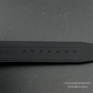 HRF A7750 Speedmaster 40mm Racing Master Black Dial Black Rubber Strap - Image 5