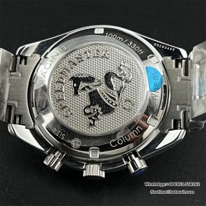 HRF A7750 Speedmaster 40mm Racing Master Grey/Black Dial SS Bracelet - Image 8