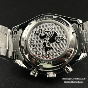 HRF A7750 Speedmaster 40mm Racing Master White Dial SS Bracelet - Image 8