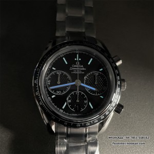 HRF A7750 Speedmaster 40mm Racing Master Black Dial SS Bracelet - Image 9