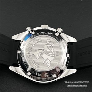 HRF A7750 Speedmaster 40mm Racing Master White Dial Black Rubber Strap - Image 6