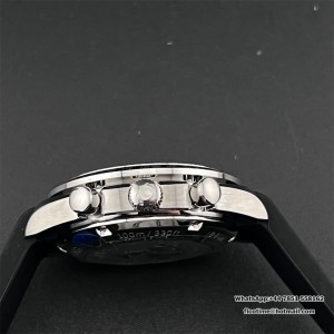 HRF A7750 Speedmaster 40mm Racing Master White Dial Black Rubber Strap - Image 7