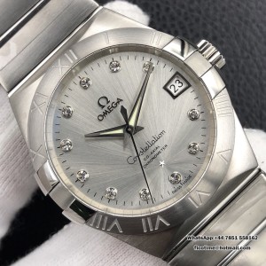 VSF A8500 Constellation 38mm Silver Dial Diamond Marker SS Bracelet VSF A8500 38mm  SS Bracelet - Image 3