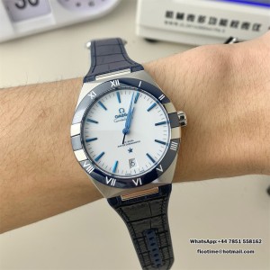 VSF A8900 Constellation 41mm Ceramic White Dial Blue Rubber Strap VSF A8900 41mm  Blue Rubber Strap - Image 6