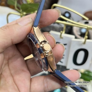 VSF A8900 Constellation 41mm RG/SS Ceramic Blue Dial Blue Rubber Strap VSF A8900 41mm  Blue Rubber Strap - Image 4