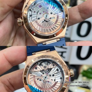 VSF A8900 Constellation 41mm RG/SS Ceramic Blue Dial Blue Rubber Strap VSF A8900 41mm  Blue Rubber Strap - Image 9