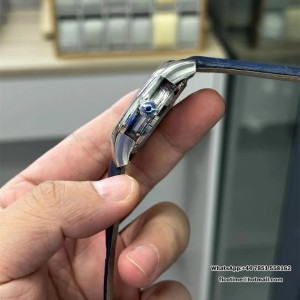 VSF A8500 De Ville Hour Vision 41mm Blue Dial Blue Leather Strap VSF A8500 41mm  Blue Leather Strap - Image 3