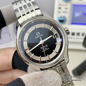 VSF A8500 De Ville Hour Vision 41mm Black/Silver Dial SS Bracelet VSF A8500 41mm  SS Bracelet - Image 4