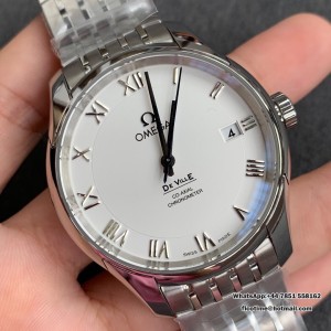 VSF A8500 De Ville Hour Vision 41mm White Dial SS Bracelet VSF A8500 41mm  SS Bracelet - Image 4