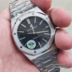 APSF A3120 AP Royal Oak 41mm 15400 Black Dial SS Bracelet - Image 4