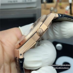 APSF A3120 AP Royal Oak 41mm 15400 RG Black Dial Black Leather Strap - Image 9