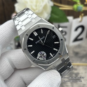 APSF A4302 AP Royal Oak 41mm 15500 Black Dial SS Bracelet - Image 4
