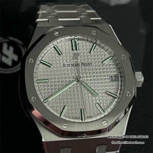 ZF A4302 AP Royal Oak 41mm 15500 White Dial SS Bracelet - Image 9