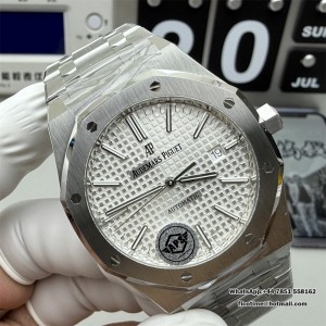 APSF SA3120 AP Royal Oak 37mm 15450 White Dial SS Bracelet - Image 9