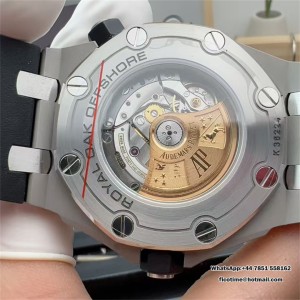 APSF SA3120 AP Royal Oak Offshore 42mm 15710 Black Dial Black Rubber Strap - Image 8
