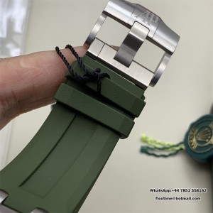 ZF SA4308 AP Royal Oak Offshore 42mm 15720 Green Dial Green Rubber Strap - Image 5