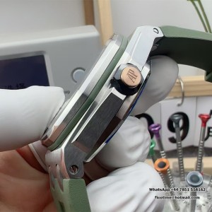 APSF SA4308 AP Royal Oak Offshore 42mm 15720 Green Dial Green Rubber Strap - Image 6