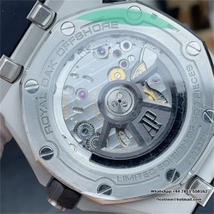 APSF SA4308 AP Royal Oak Offshore 42mm 15720 Black Dial Black Rubber Strap - Image 6