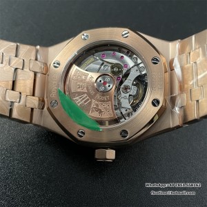 TWF A3120 AP Royal Oak 37mm 15451 Diamond Bezel Purple Dial SS Bracelet - Image 8