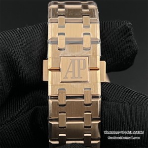 ZF Swiss Quartz AP Royal Oak 33mm 67651 RG Brown Dial RG Bracelet - Image 6