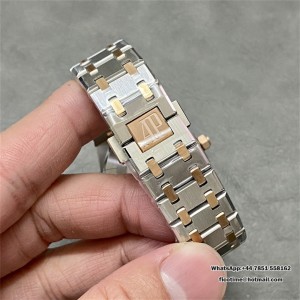 ZF Swiss Quartz AP Royal Oak 33mm 67651 Diamond Bezel RG White Dial RG Bracelet - Image 5