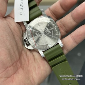 VSF P9000 PAM1055 42mm Submersible Green Dial Green Rubber Strap - Image 3