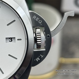 VSF P9000 PAM1314 44mm Luminor White Dial Brown Leather Strap - Image 7