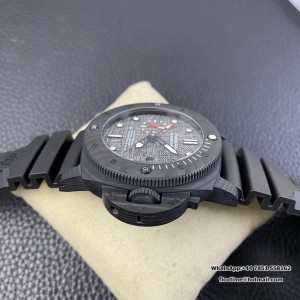 VSF P9010 PAM1039 47mm Submersible Carbon Grey Sail Dial Black Rubber Strap - Image 3