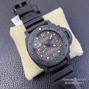 VSF P9010 PAM1039 47mm Submersible Carbon Grey Sail Dial Black Rubber Strap - Image 8
