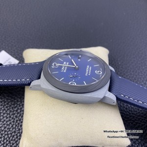 VSF P9010 PAM1663 44mm Luminor Carbon Gradient Blue Dial Blue Nylon Strap - Image 4