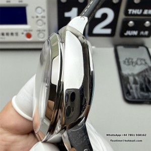 VSF P9000 PAM359 44mm Luminor Black Dial Black Leather Strap - Image 4