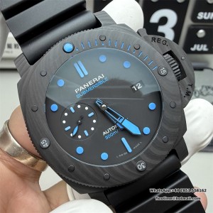 VSF P9000 PAM616 47mm Submersible Carbon Black Dial Black Rubber Strap - Image 6