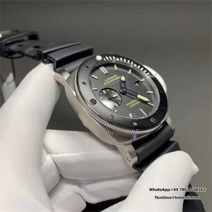 VSF P9000 PAM389 47mm Submersible Titanium Black Dial Black Rubber Strap - Image 3