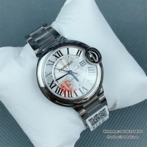 AF NH05A Ballon Bleu De Cartier 33mm White Dial SS Bracelet - Image 6