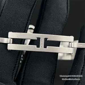 AF NH05A Ballon Bleu De Cartier 33mm White Dial Diamond Marker Two Hands SS Bracelet - Image 8