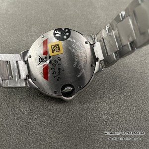 AF Swiss Quartz Ballon Bleu De Cartier 33mm Pink Dial SS Bracelet - Image 9