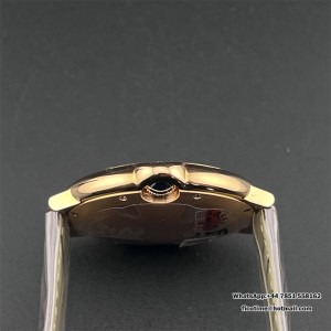 AF A2824 Ballon Bleu De Cartier 42mm RG White Dial Brown Leather Strap - Image 8