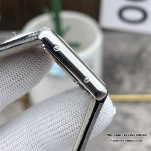 AF Swiss Quartz Tank Must 29.5x22mm White Dial Black Leather Strap - Image 5